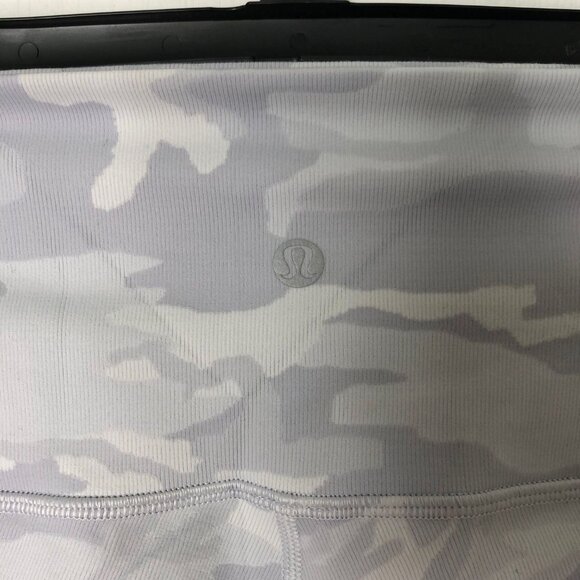 Lululemon Womens‎ Grey Camo Leggings High-Waist Full-Length Size 4 Stretch - Picture 4 of 7